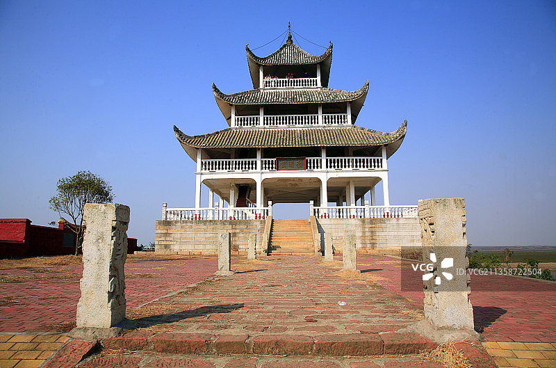 九江吴城镇望湖亭图片素材