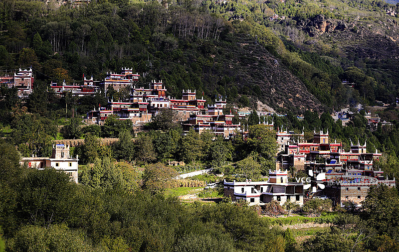 川西甲居藏寨图片素材