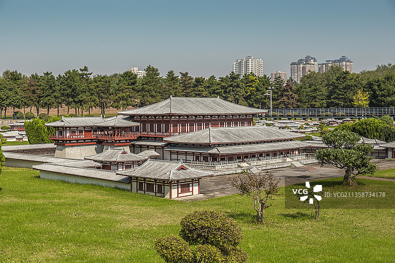 西安大明宫遗址沙盘模型图片素材