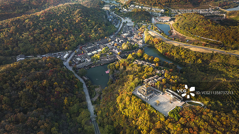 江苏句容千华古村的秋天图片素材