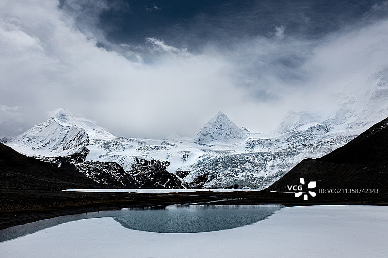 萨普冰川图片素材