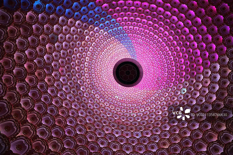 屋顶灯光抽象图案全帧拍摄图片素材