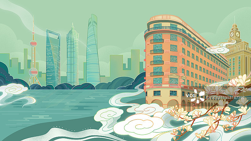 上海风景图片素材