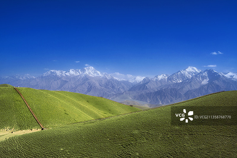 昆仑圣境，板兰格牧场图片素材