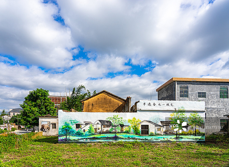 广东省惠州市墨园村古村落乡村振兴自然风光图片素材