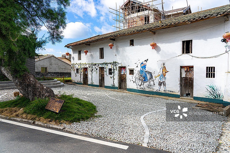 广东省惠州市墨园村古村落乡村振兴自然风光图片素材