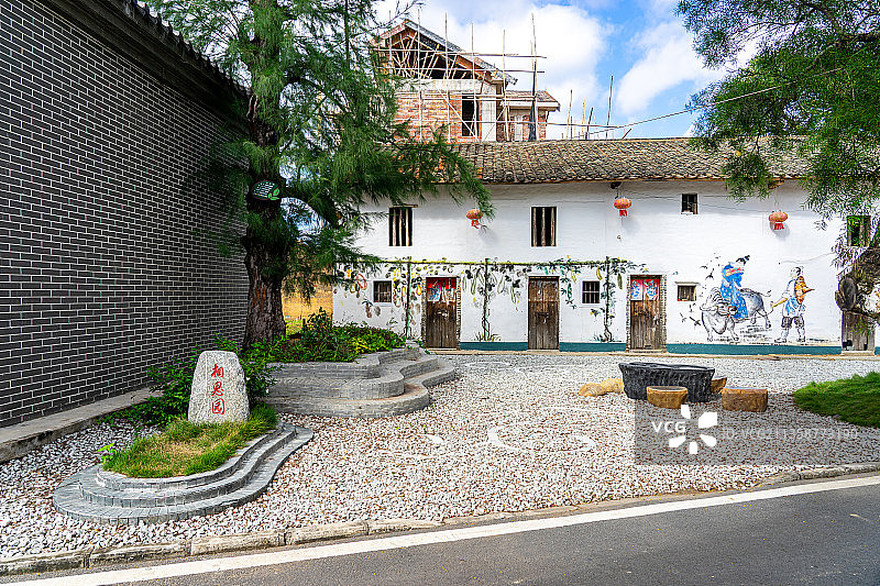 广东省惠州市墨园村古村落乡村振兴自然风光图片素材