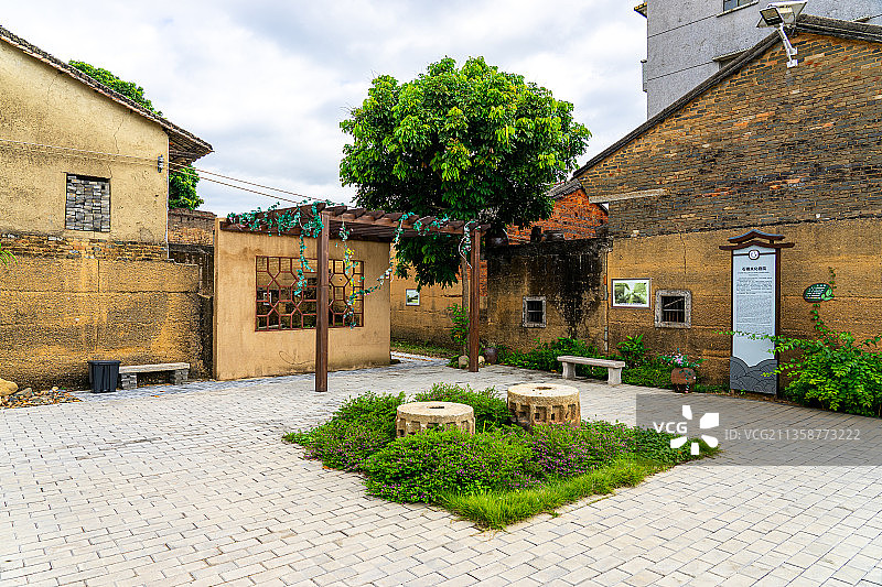 广东省惠州市墨园村古村落乡村振兴自然风光图片素材