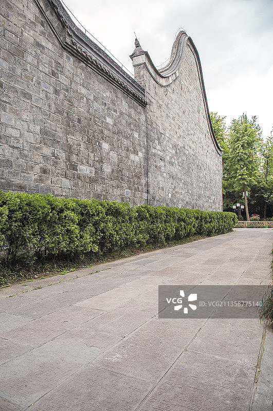 成都武侯祠古建筑图片素材