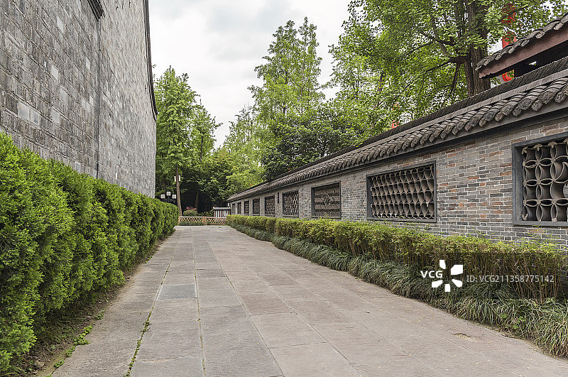 成都武侯祠古建筑图片素材