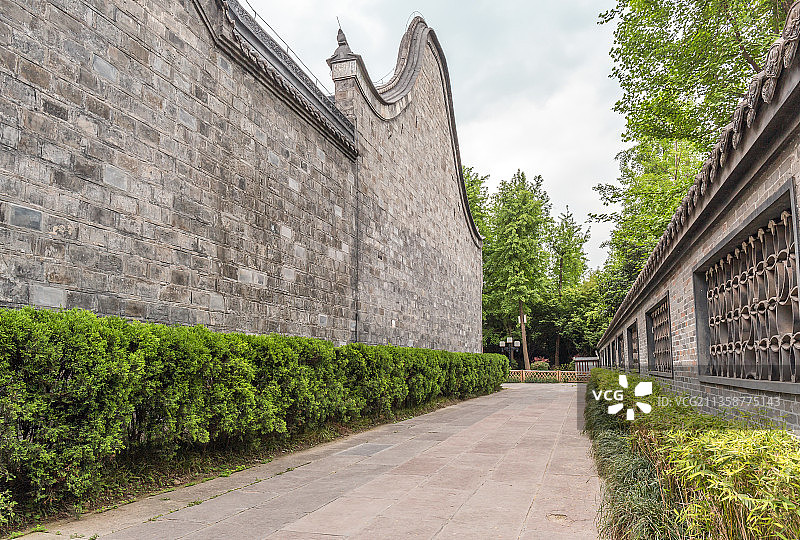 成都武侯祠古建筑图片素材
