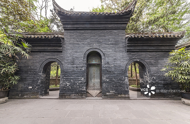 成都武侯祠古建筑图片素材