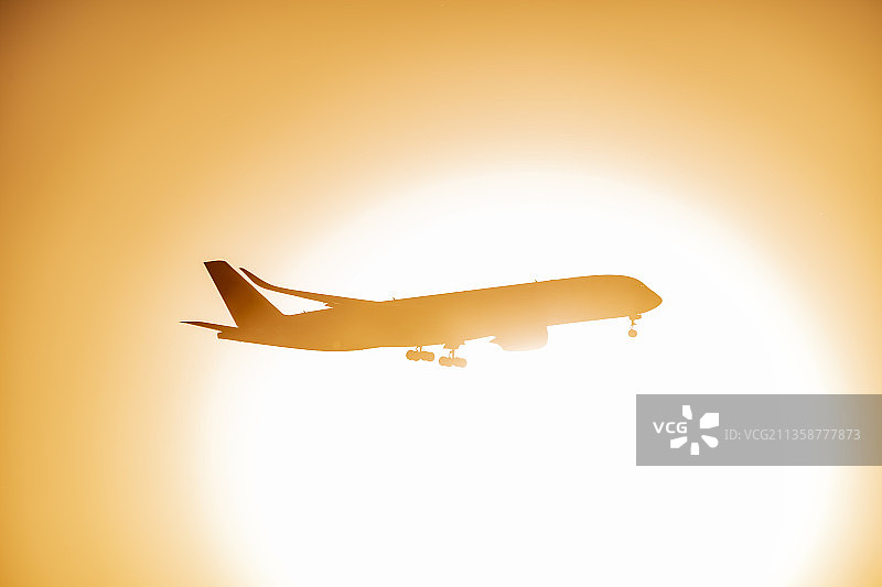 飞机剪影图片素材