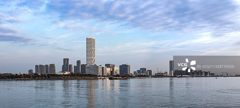 上海黄浦江分光图片素材