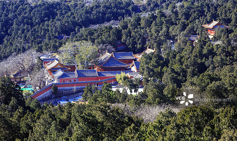 群山环绕，法海寺图片素材