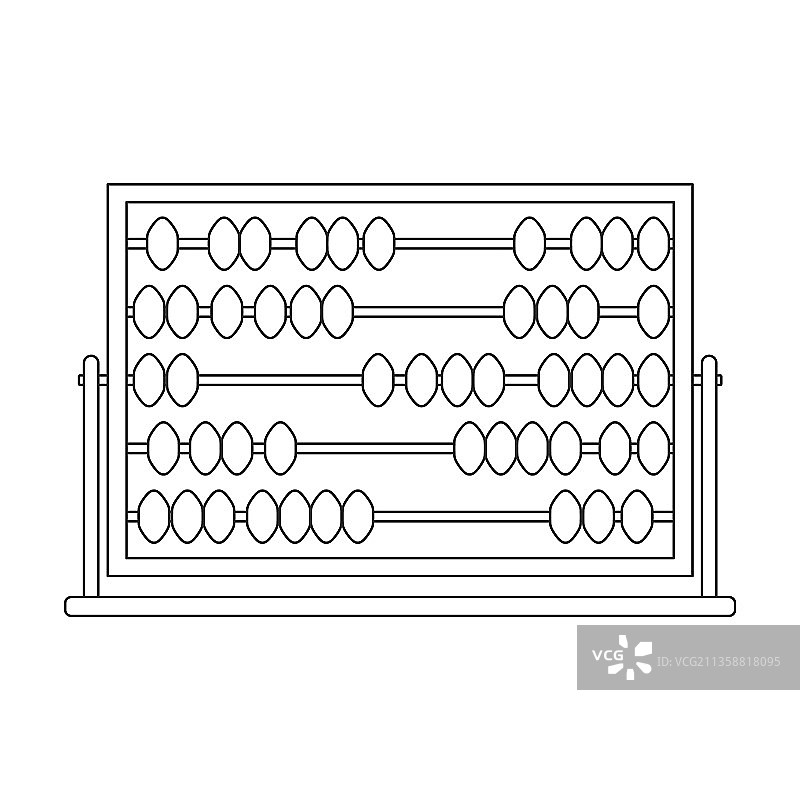 算盘轮廓图标图片素材