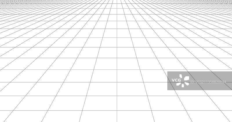 白色背景上的透视3D网格图片素材