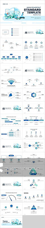 白色插画医学医疗商业计划书PPT案例图片素材