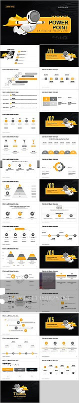 黑色科技风人工智能产品发布会商业计划书PPT模板图片素材