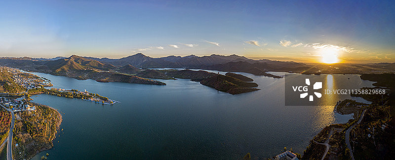 平谷金海湖之秋图片素材