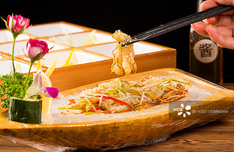 顺德拌鱼生图片素材