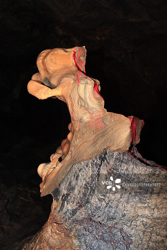 北京市门头沟区八奇洞：洞内风光图片素材