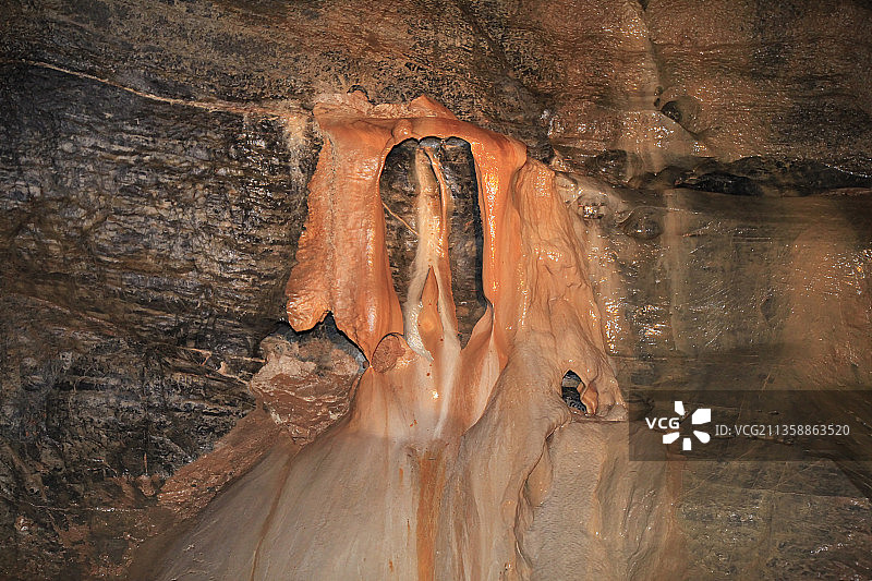 北京市门头沟区八奇洞：洞内风光图片素材