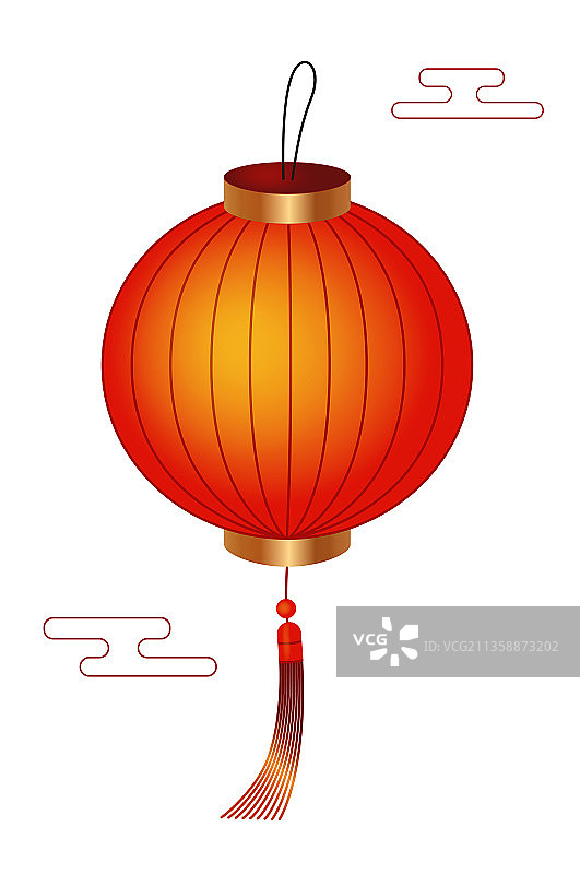 红灯笼矢量插画图片素材