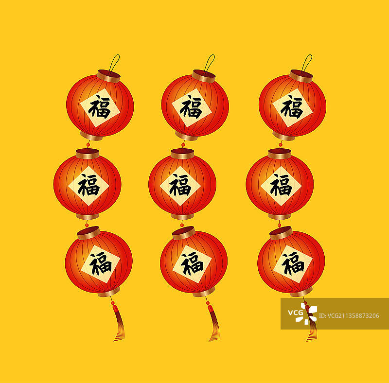 红灯笼矢量插画图片素材