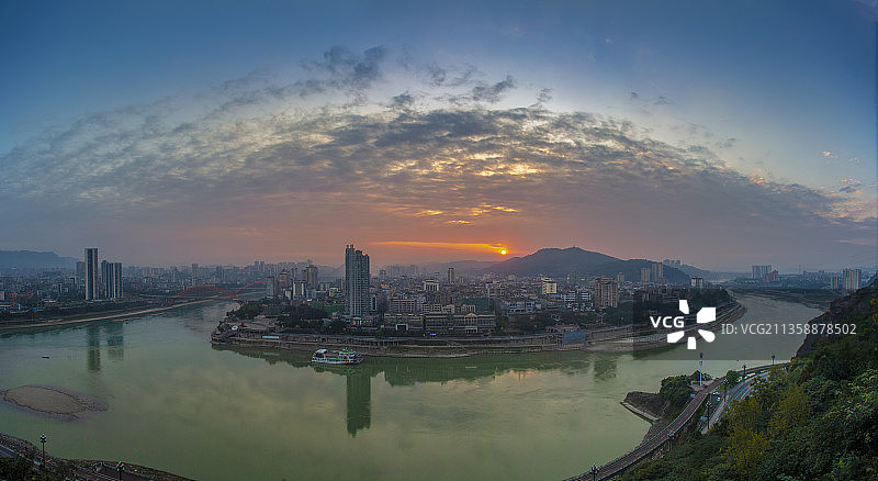 绿水青山绕翠屏——宜宾市老城区图片素材