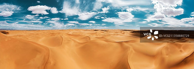 巴丹吉林大沙漠全景图片素材