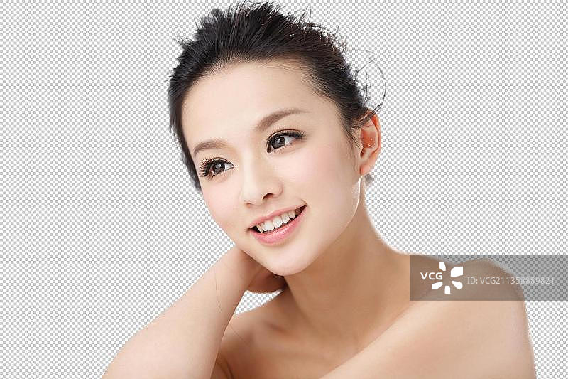 东方女人妆面图片素材