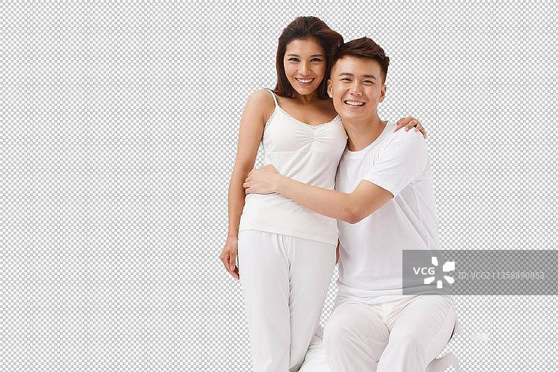 亲密的青年夫妇图片素材