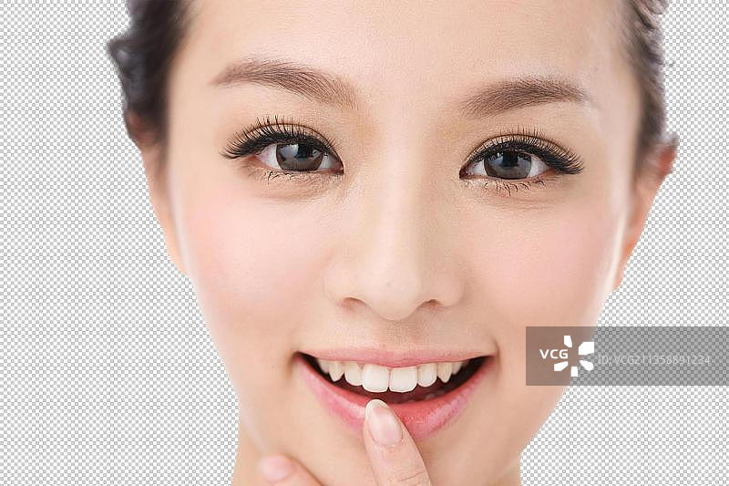 东方女人妆面图片素材