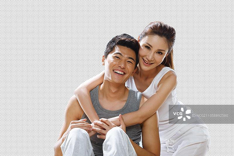 海边的浪漫情侣图片素材