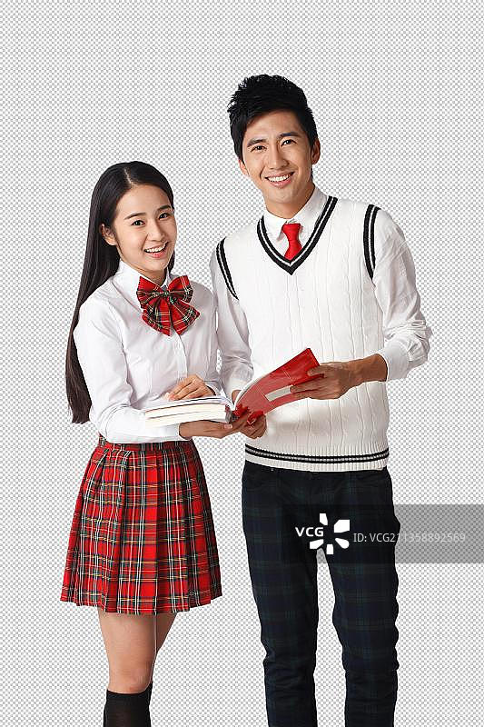 青春活力的青年学生图片素材