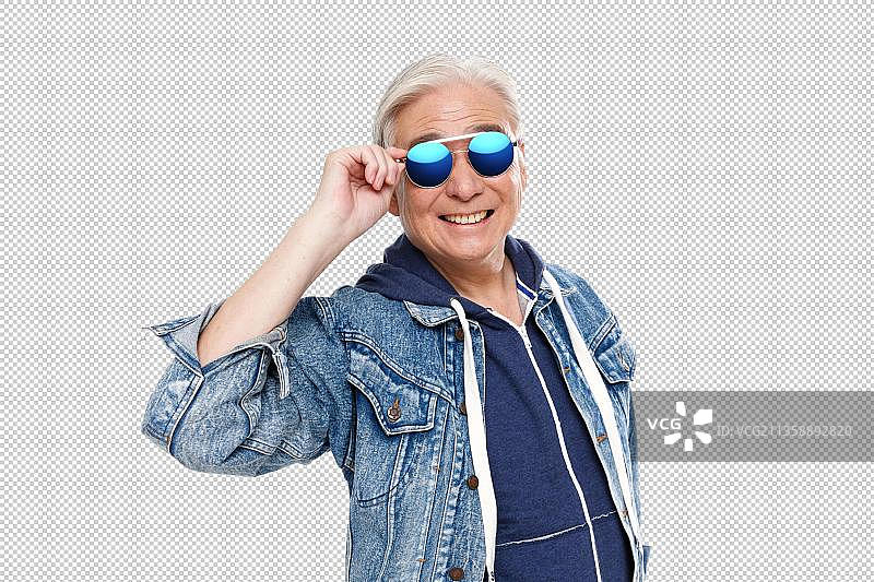 时尚的老年男人图片素材