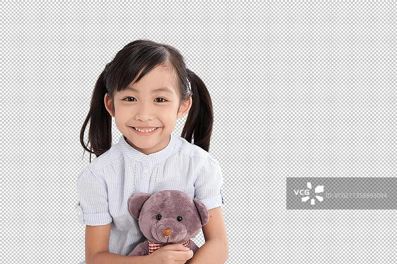 病房里可爱的女孩图片素材