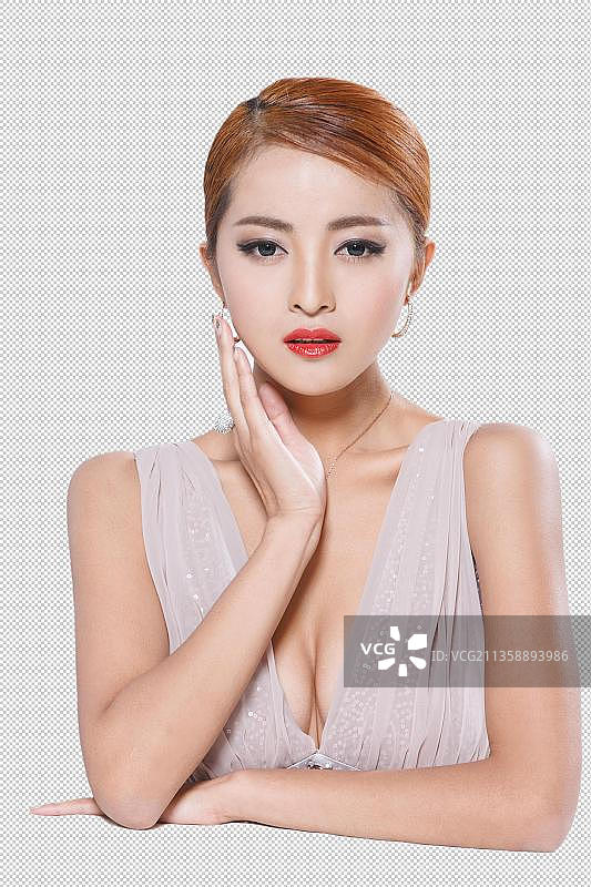 时尚的青年女人图片素材