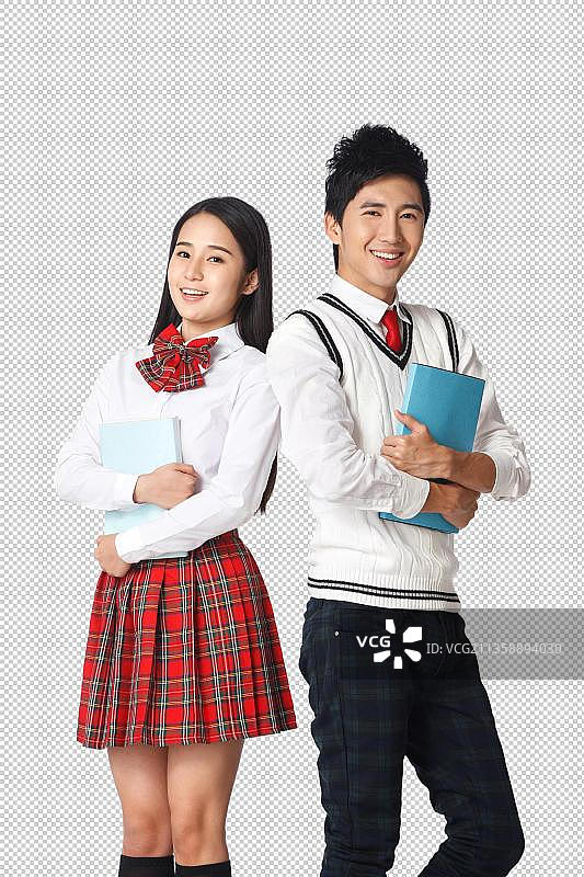 青春活力的青年学生图片素材