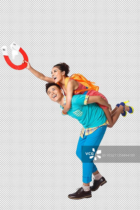 时尚的青年男女图片素材