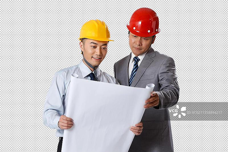 两个商务工程师图片素材