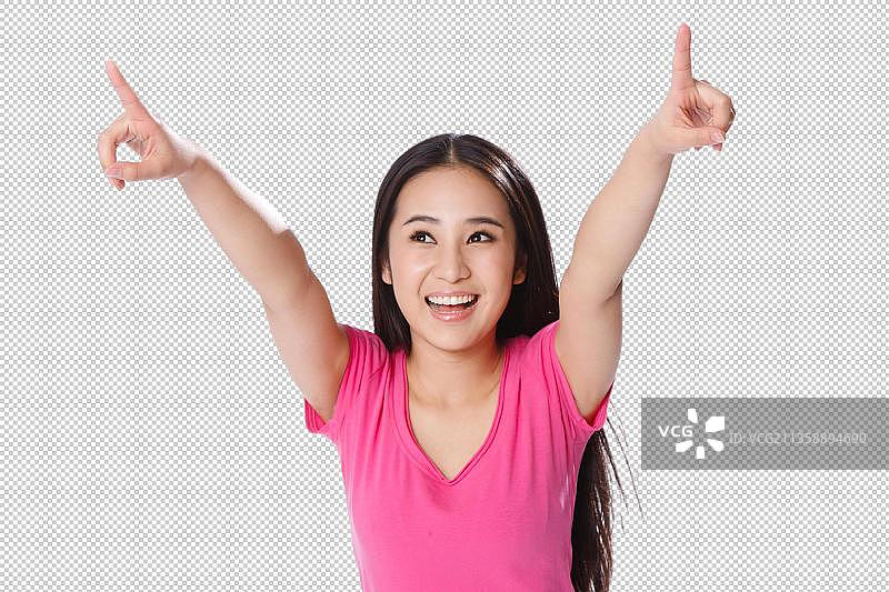 青春活力的年轻女孩图片素材