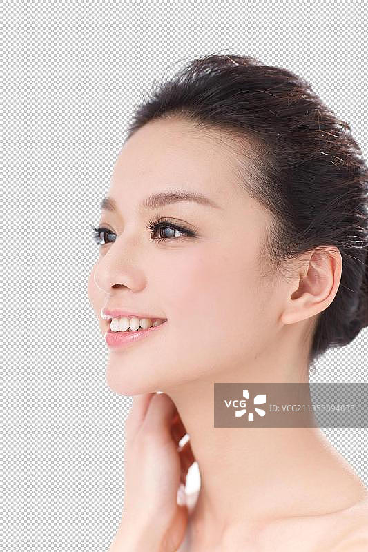东方女人妆面图片素材