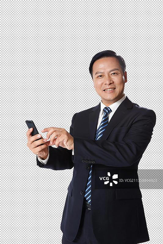商务男人拿手机图片素材