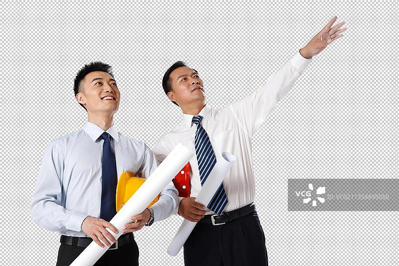 两个商务工程师图片素材