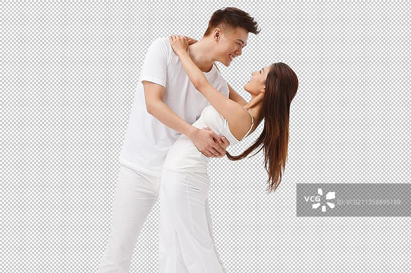 亲密的青年夫妇图片素材