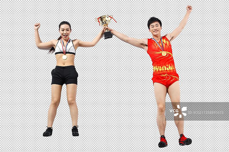 运动员获胜图片素材