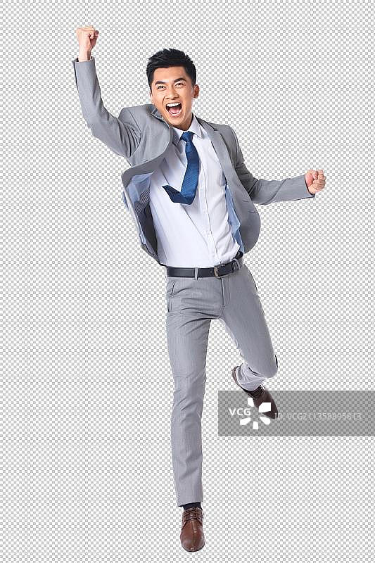 兴奋的商务男士图片素材