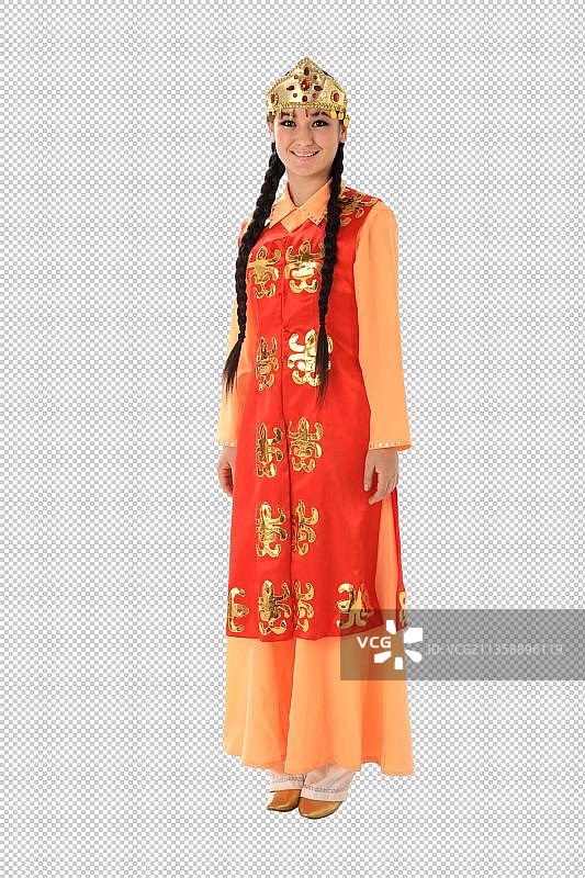 中国少数民族乌兹别克族女人图片素材